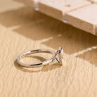 White Gold Radiant Moissanite Ring
