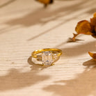 Unique Cluster Engagement Ring