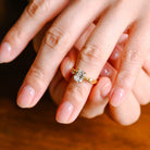White Gold Moissanite Ring