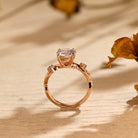 Round Cut Moissanite Engagement Ring