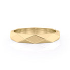 Geometric Square Edges Wedding Band