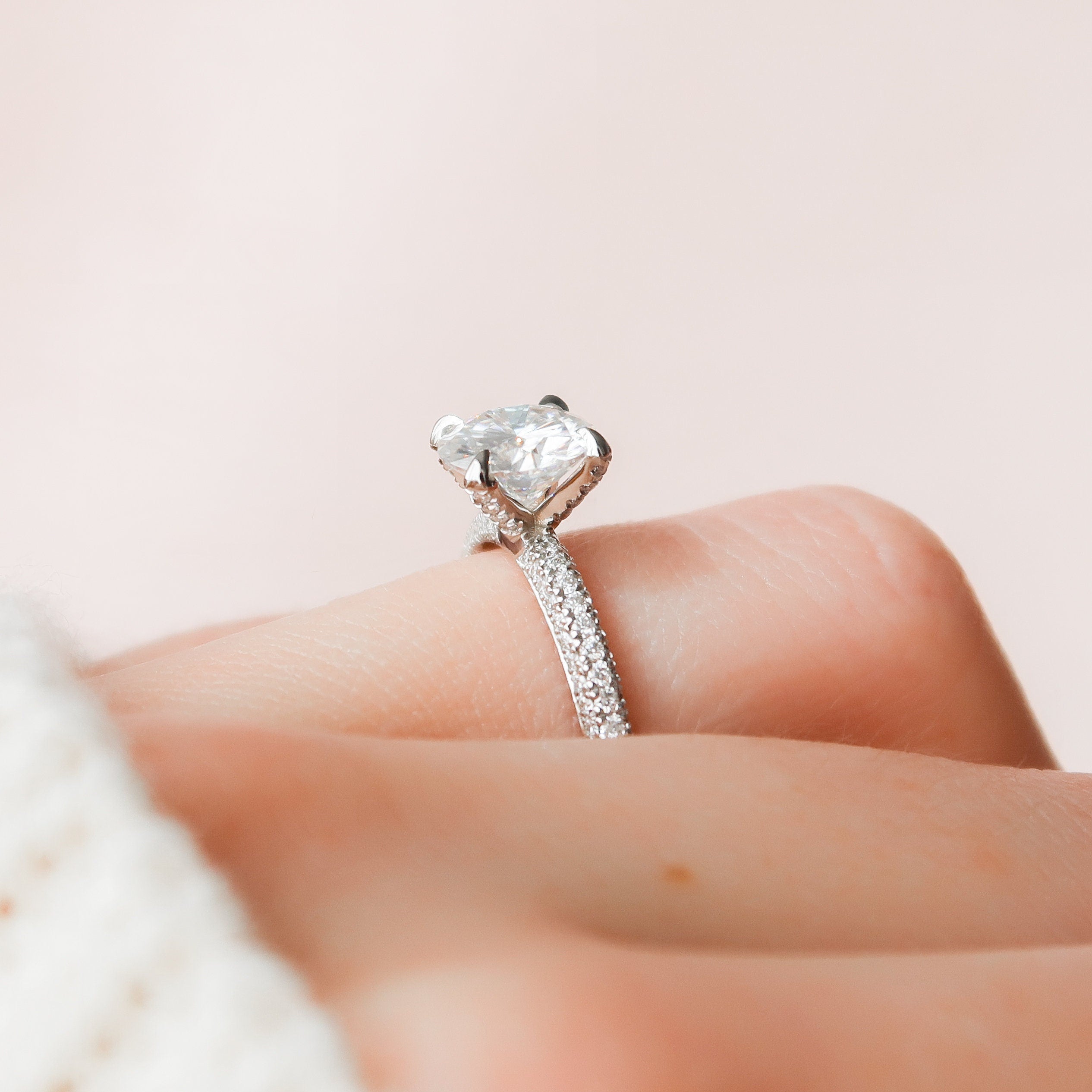 Moissanite Diamond Ring