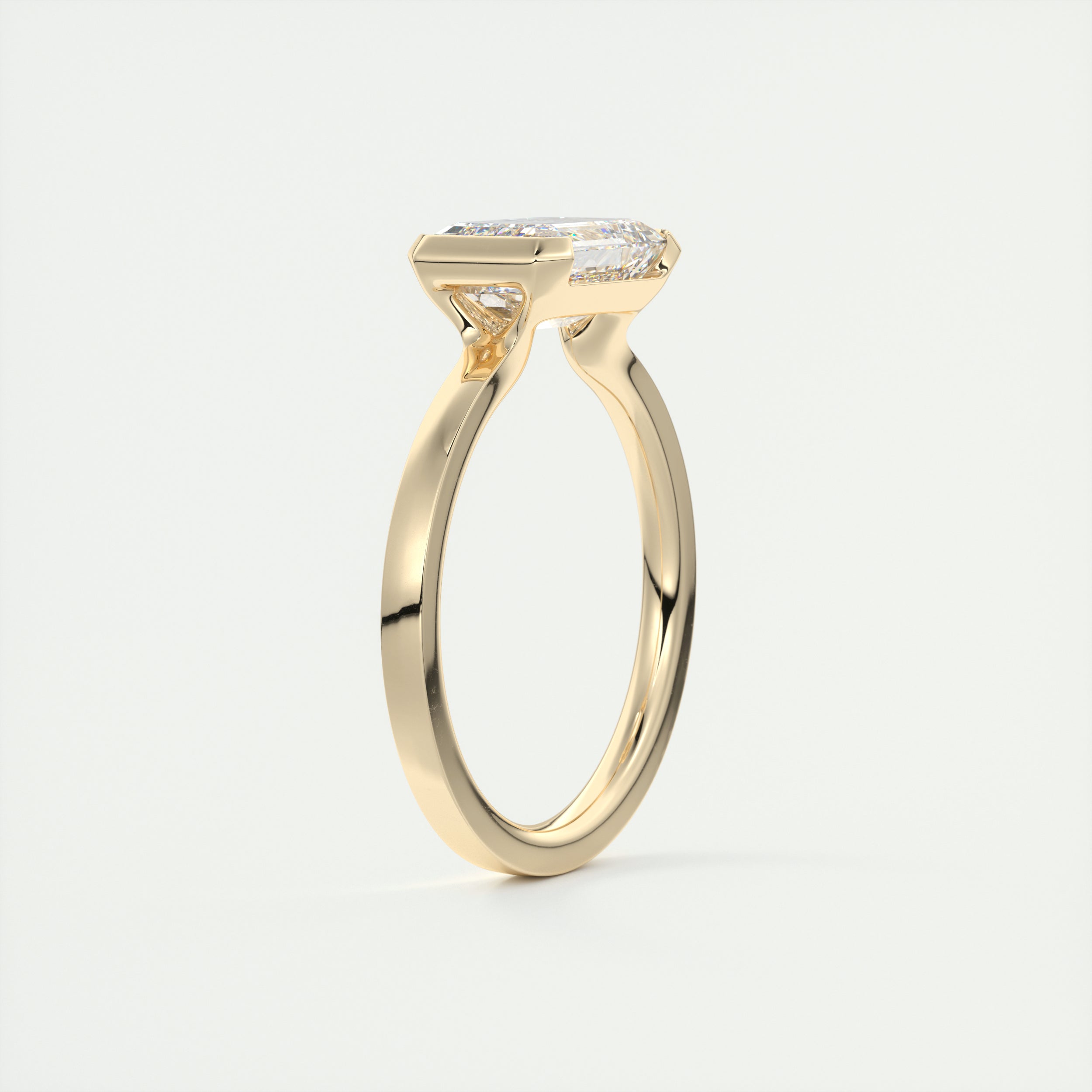 Moissanite Diamond Engagement Ring