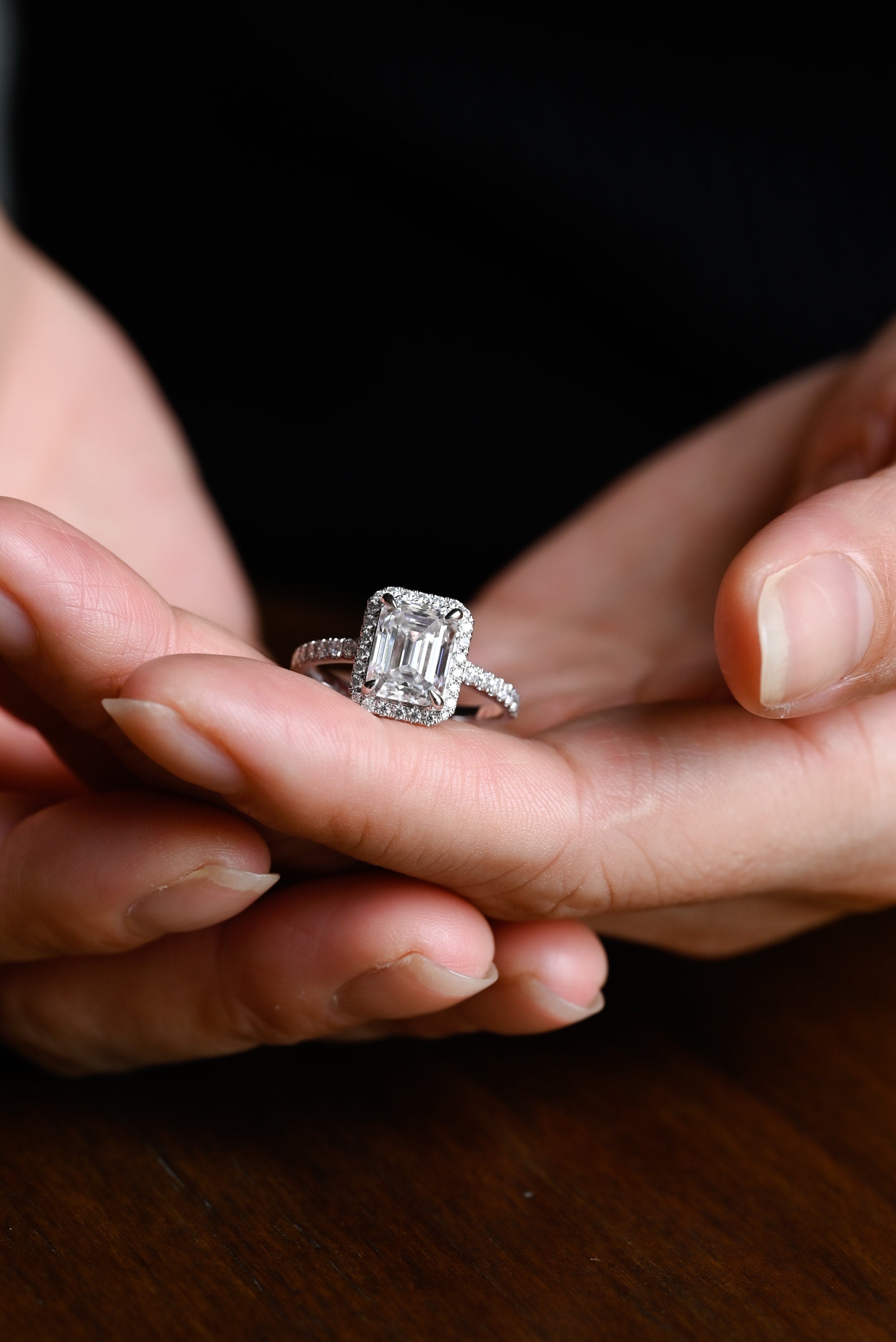 Emerald Cut Wedding Ring Online USA