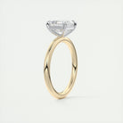 Step Cut Moissanite Engagement Ring
