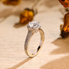 Pavé Moissanite Engagement Ring