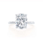Cushion Cut Moissanite Ring