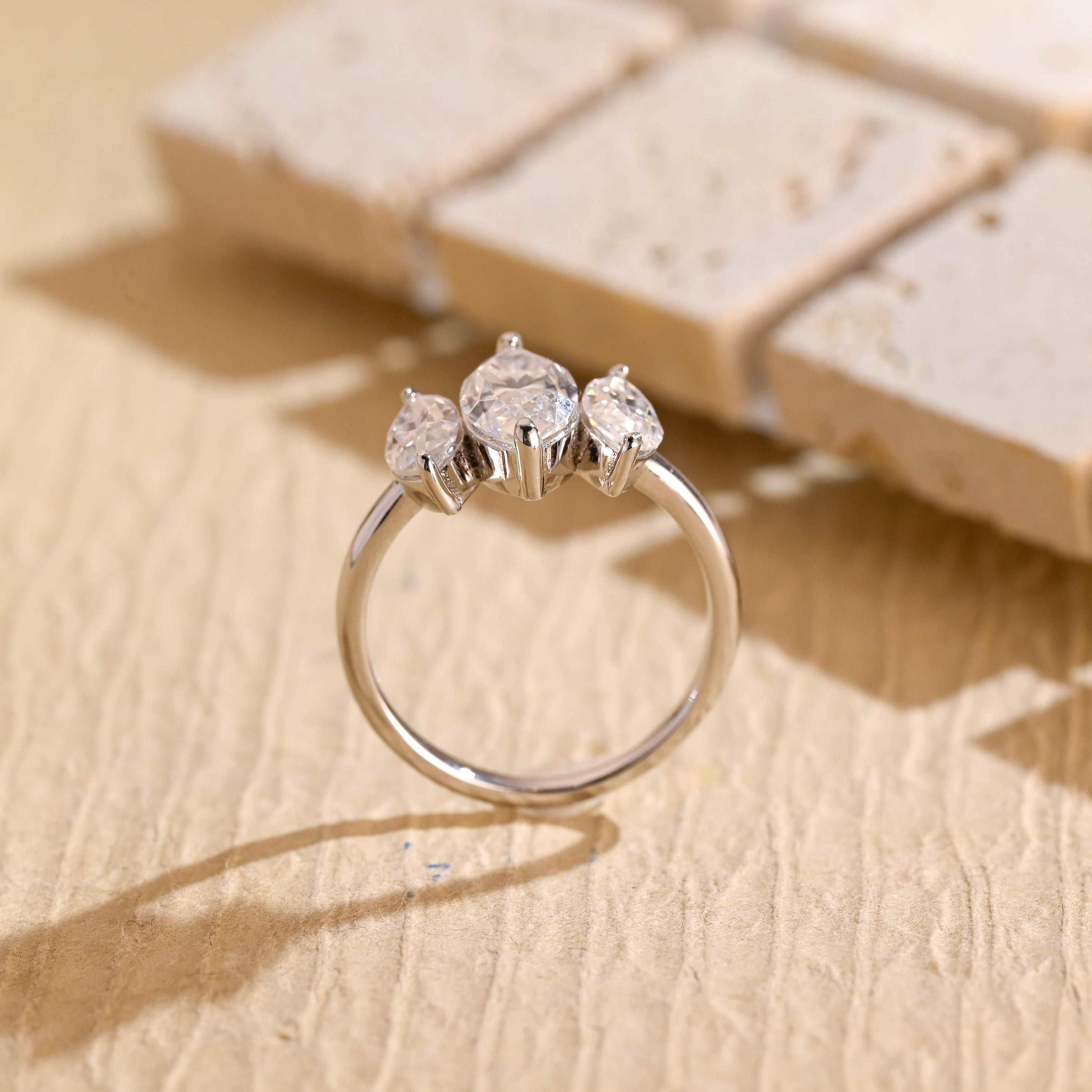 Luxury Moissanite Engagement Ring
