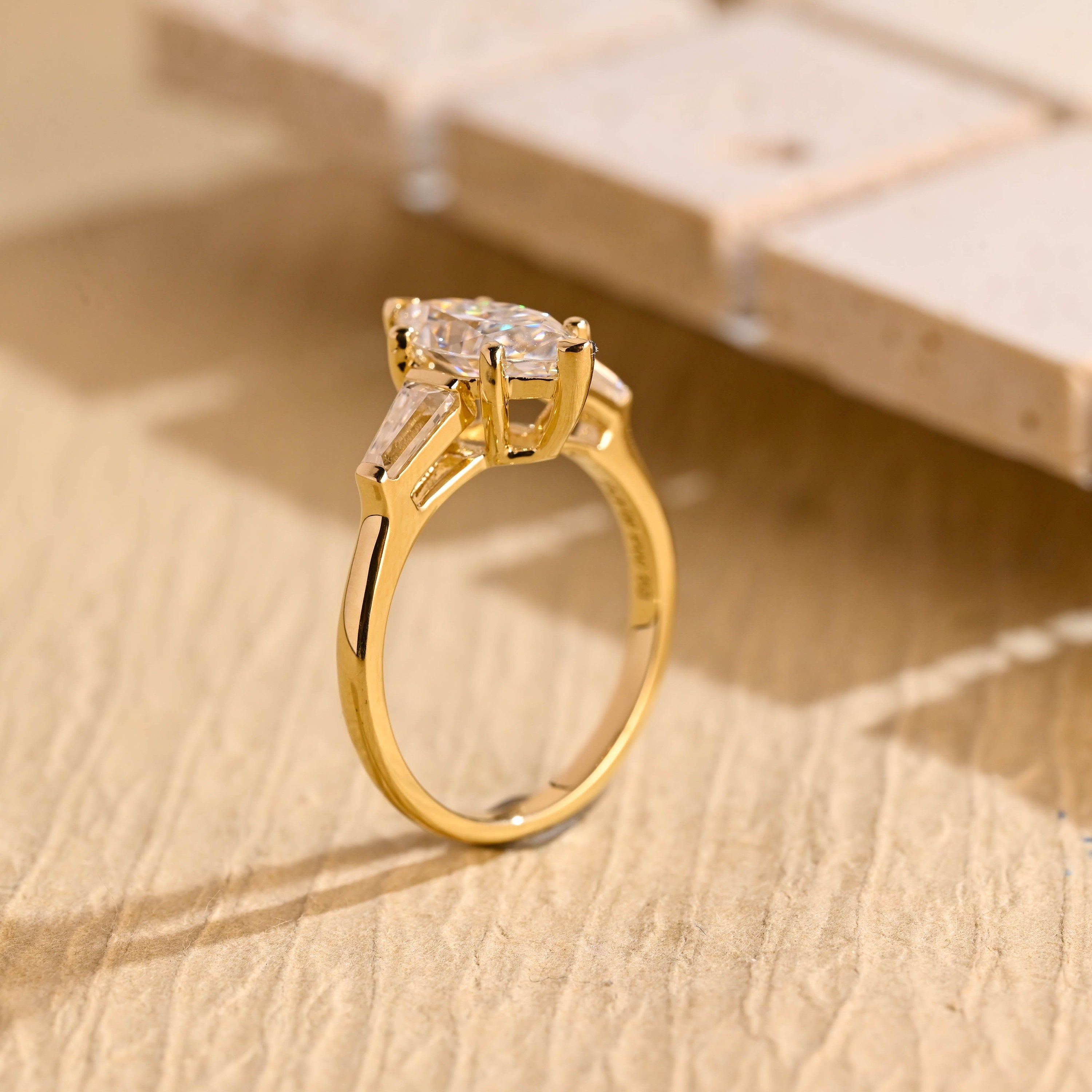 Luxury Moissanite Engagement Ring