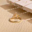 White Gold Marquise Moissanite Ring