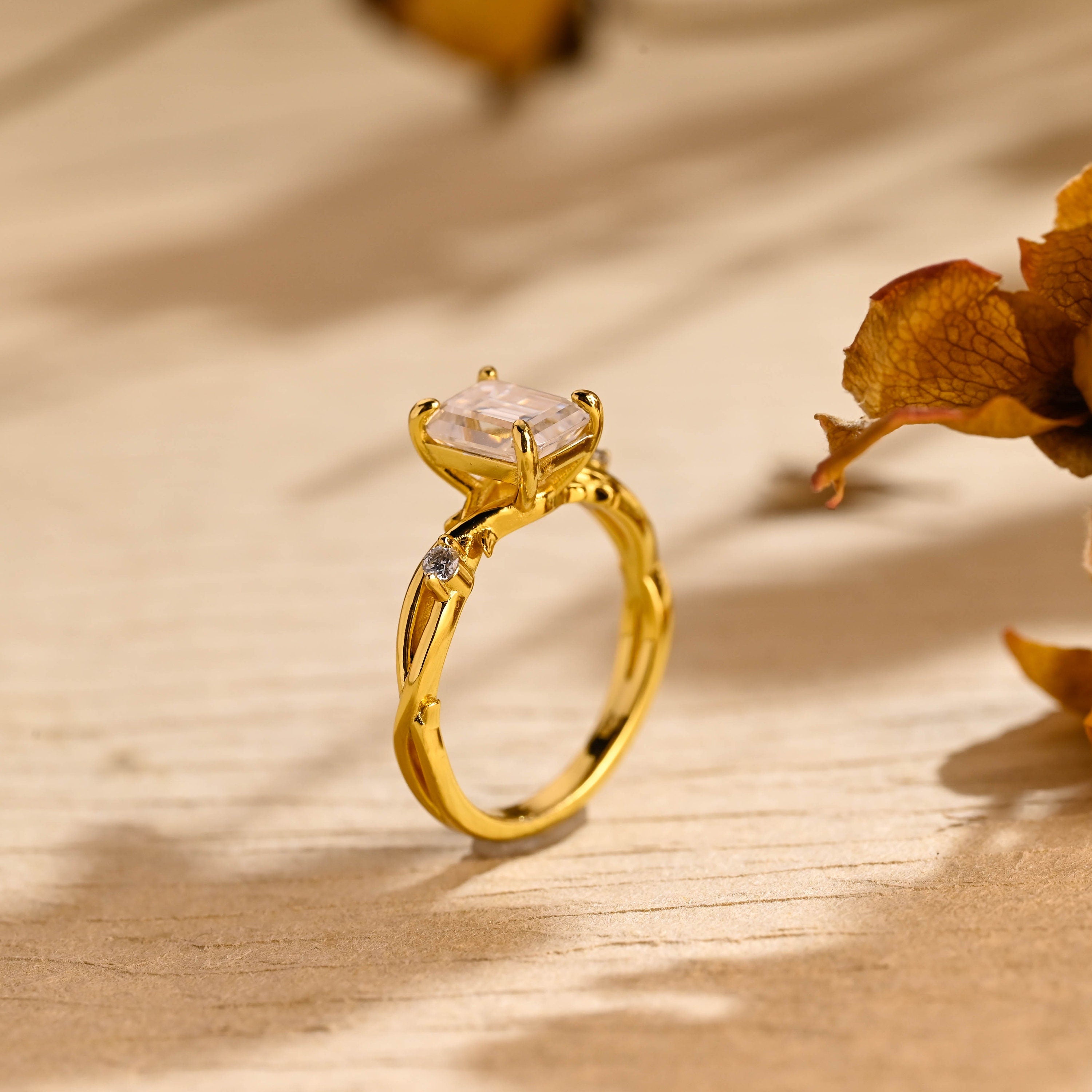 Organic Style Engagement Ring