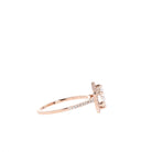 1.30CT Round Halo Moissanite Diamond Engagement Ring