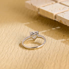 Solitaire Moissanite Engagement Ring