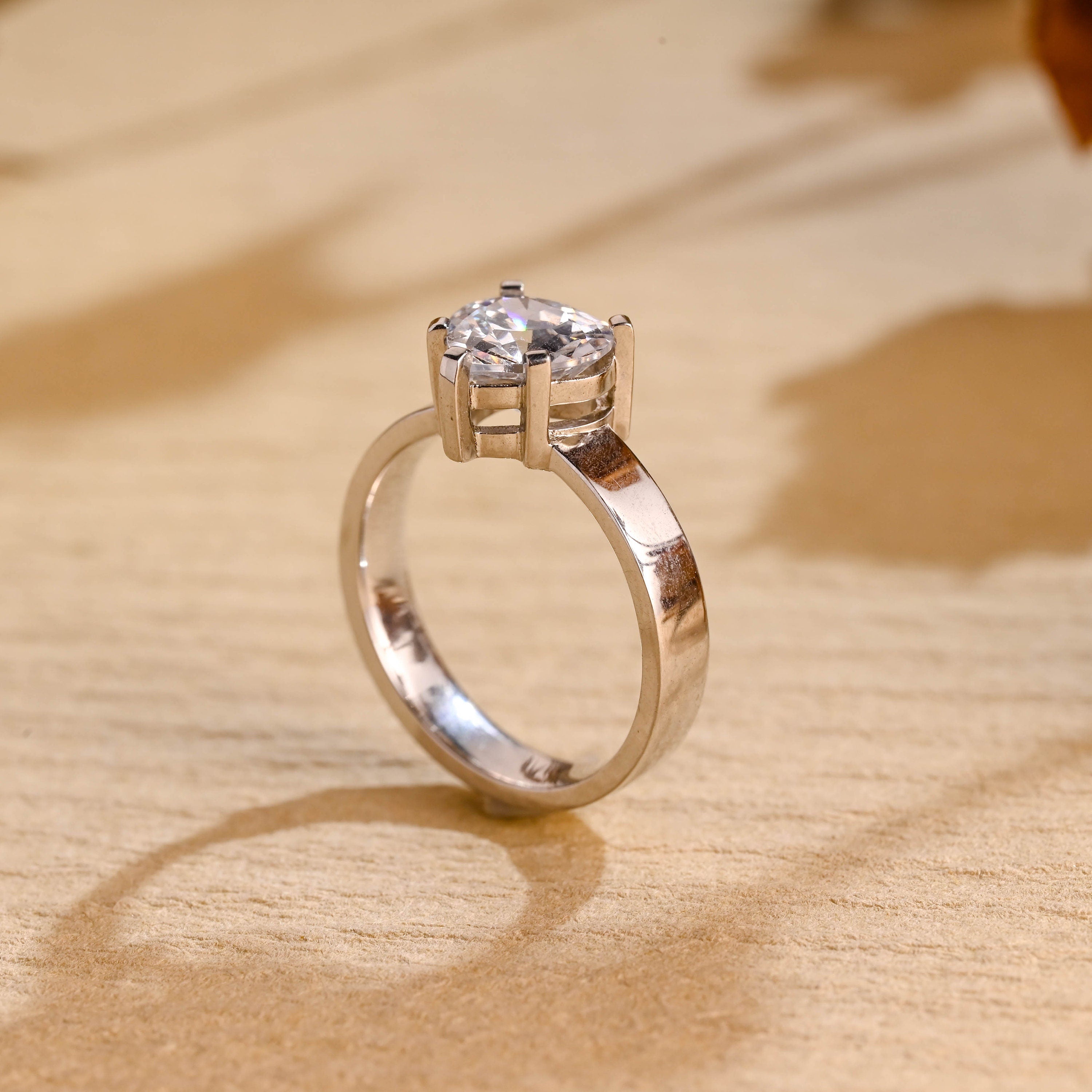 Luxury Moissanite Engagement Ring