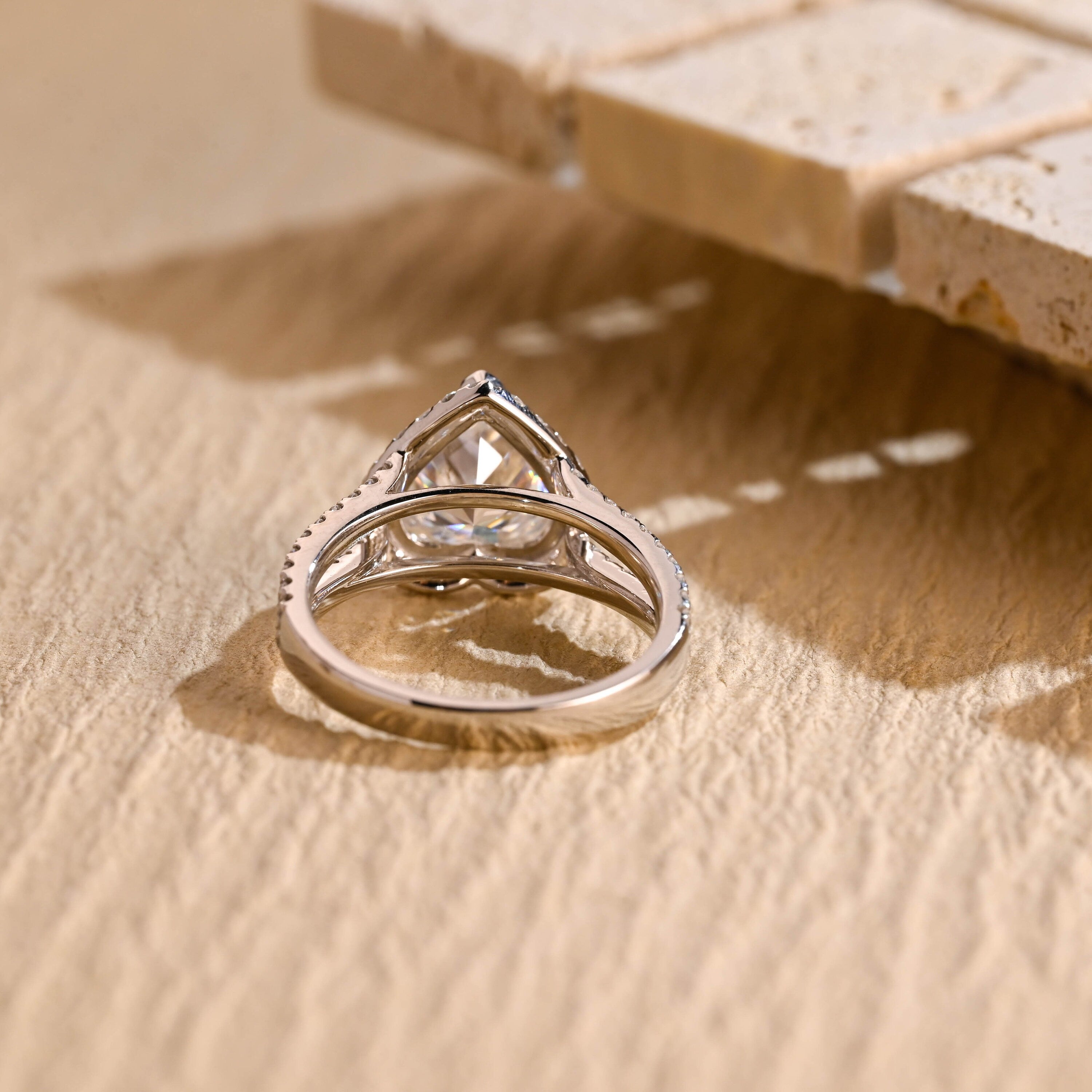 Heart Shaped Halo Ring