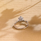 Twisted Pave Moissanite Ring