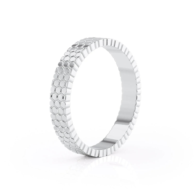 Hexagon Wedding Band