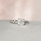 Cushion Moissanite Diamond Ring