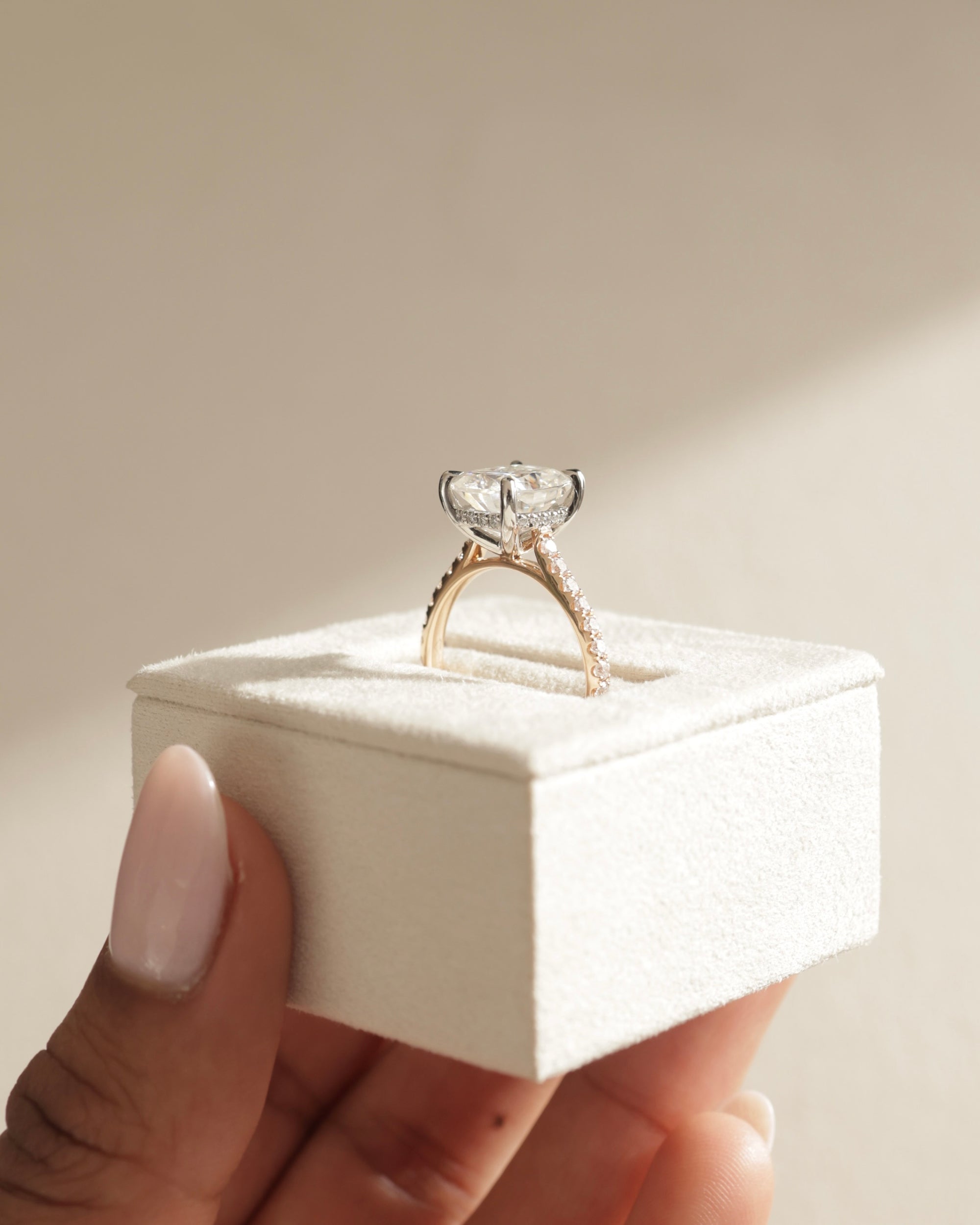 Elongated Cushion Cut Ring