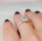 Hidden Halo Engagement Ring