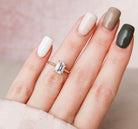 Emerald Moissanite Ring