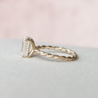 Twisted Band Moissanite Ring