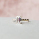 Hidden Halo Engagement Ring