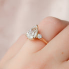 Three Stone Pear Ring