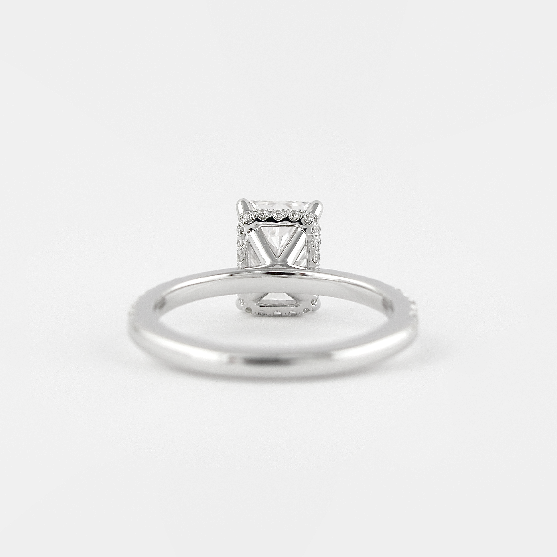Radiant Solitaire Moissanite Ring