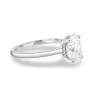 Oval Solitaire Moissanite Ring