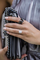 Radiant Solitaire Moissanite Ring