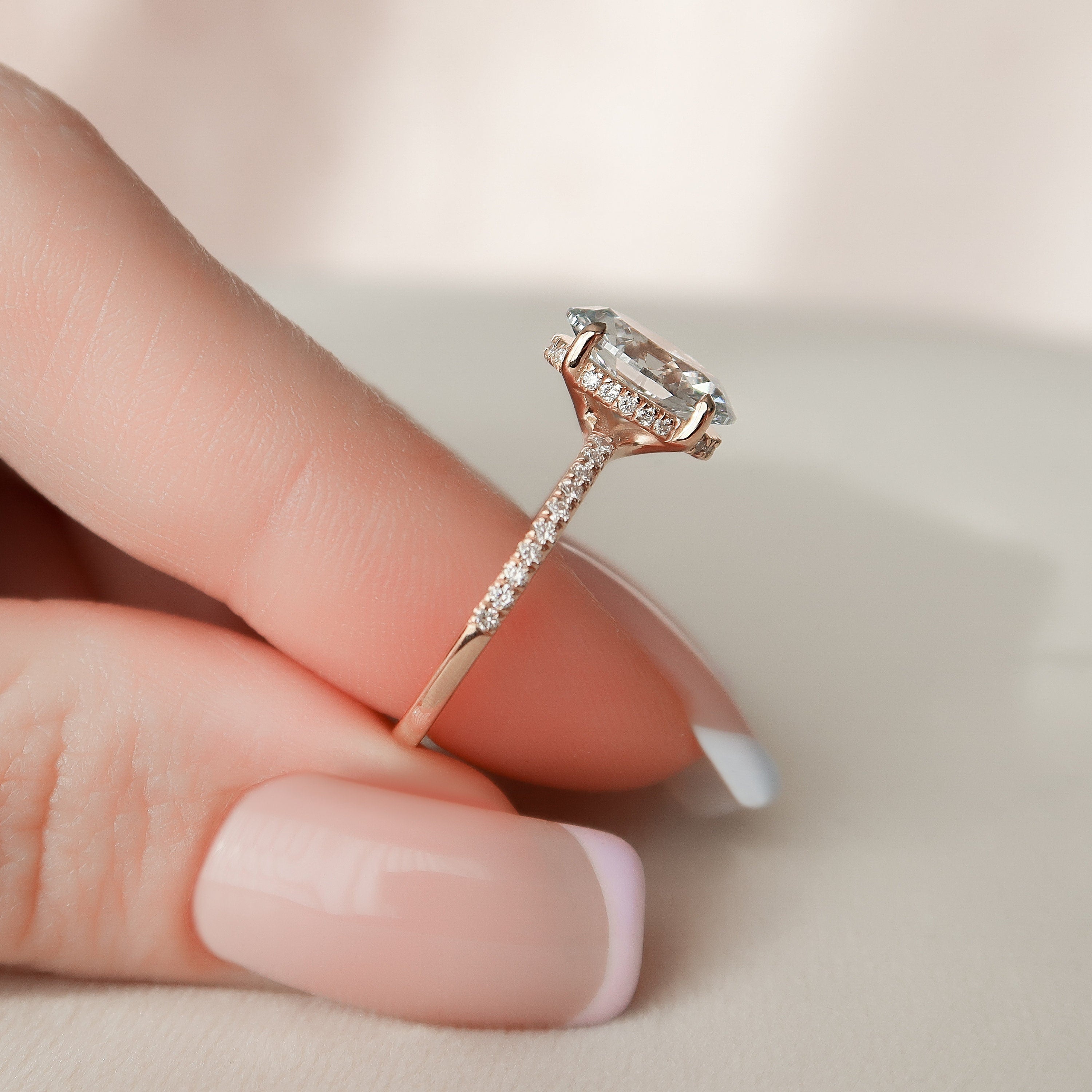 Moissanite Engagement Ring USA