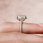 Oval Moissanite Diamond Ring