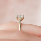 Oval Moissanite Diamond Ring