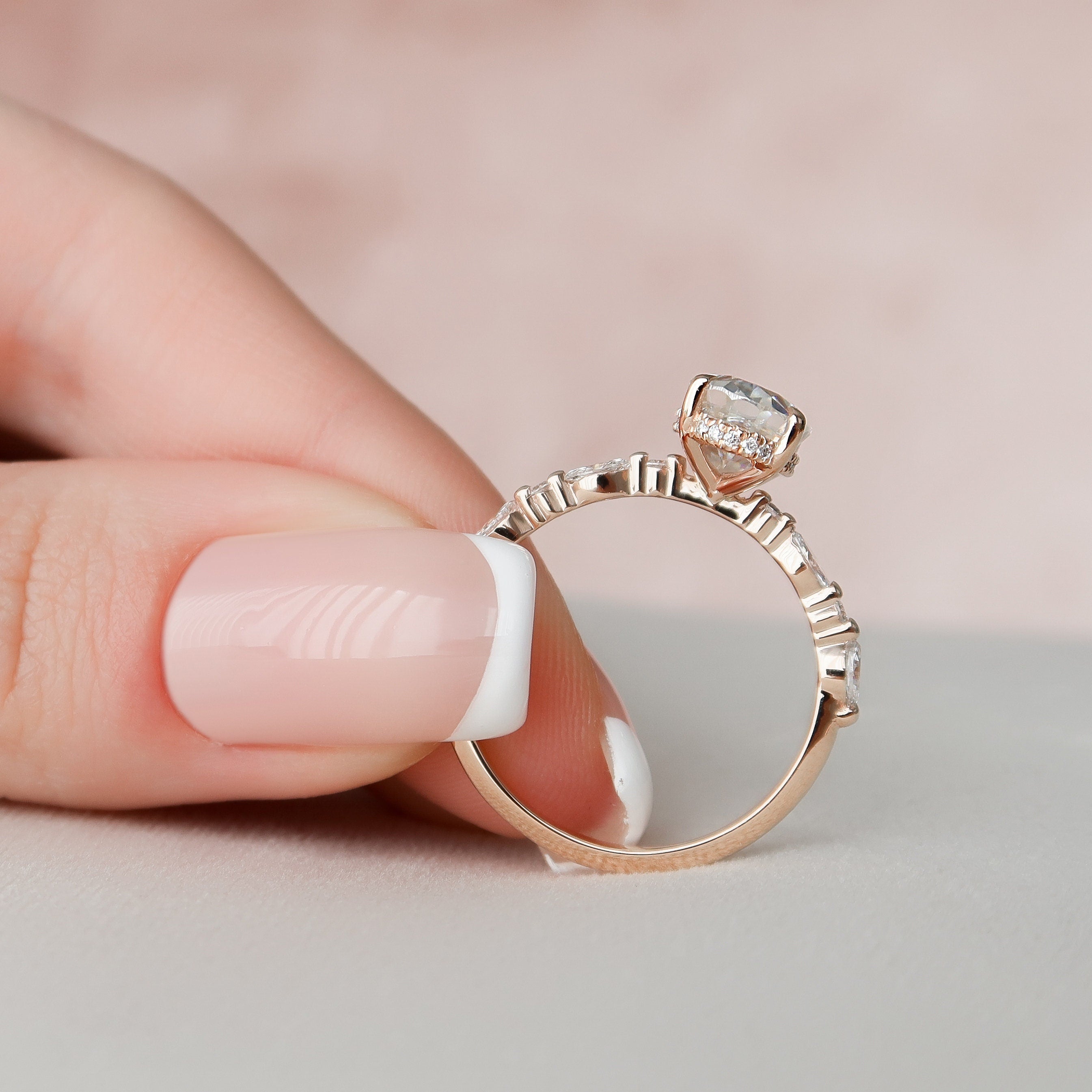 Moissanite Diamond Ring
