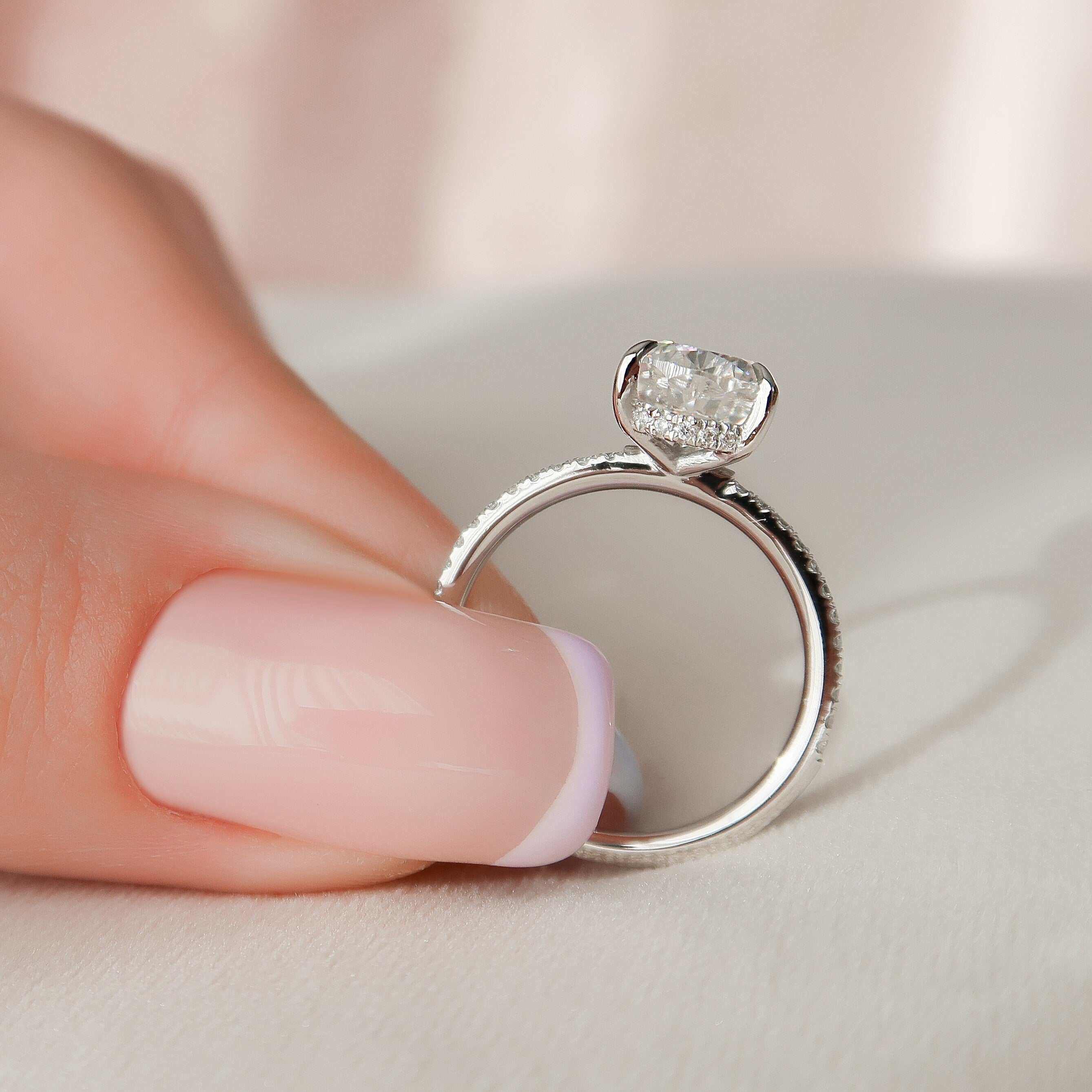 Pear Bridal Ring