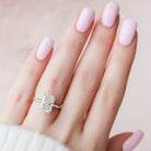 Radiant Hidden Halo Moissanite Ring