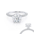 Hidden Halo Engagement Ring