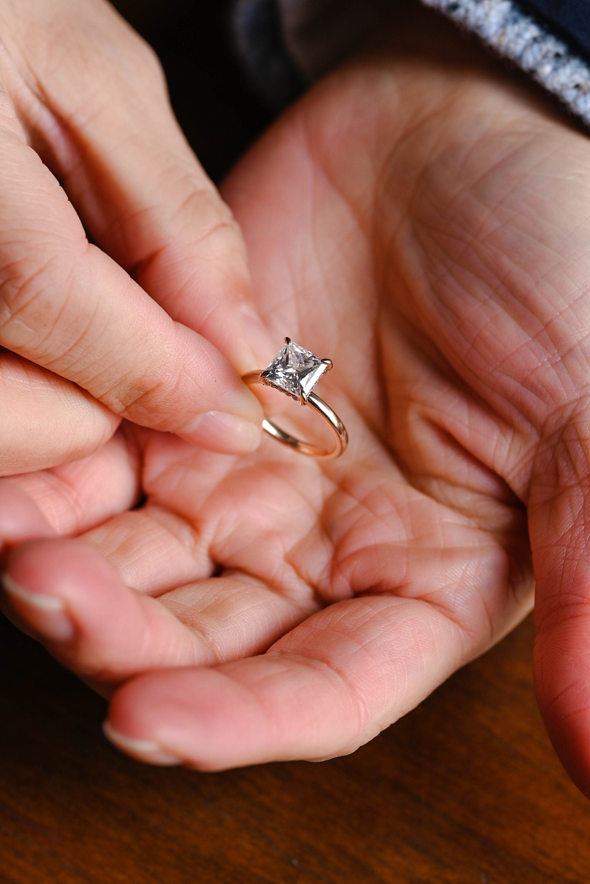 Luxury Moissanite Engagement Ring
