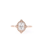 High Sparkle Oval Moissanite Ring