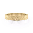 Honeycomb Texture Wedding Band