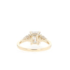 1.70ct Emerald Cut Diamond Cluster Moissanite Engagement Ring