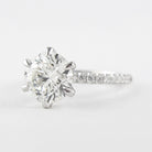 1.0CT Round Cut 6 Prongs Moissanite Solitaire Engagement Ring