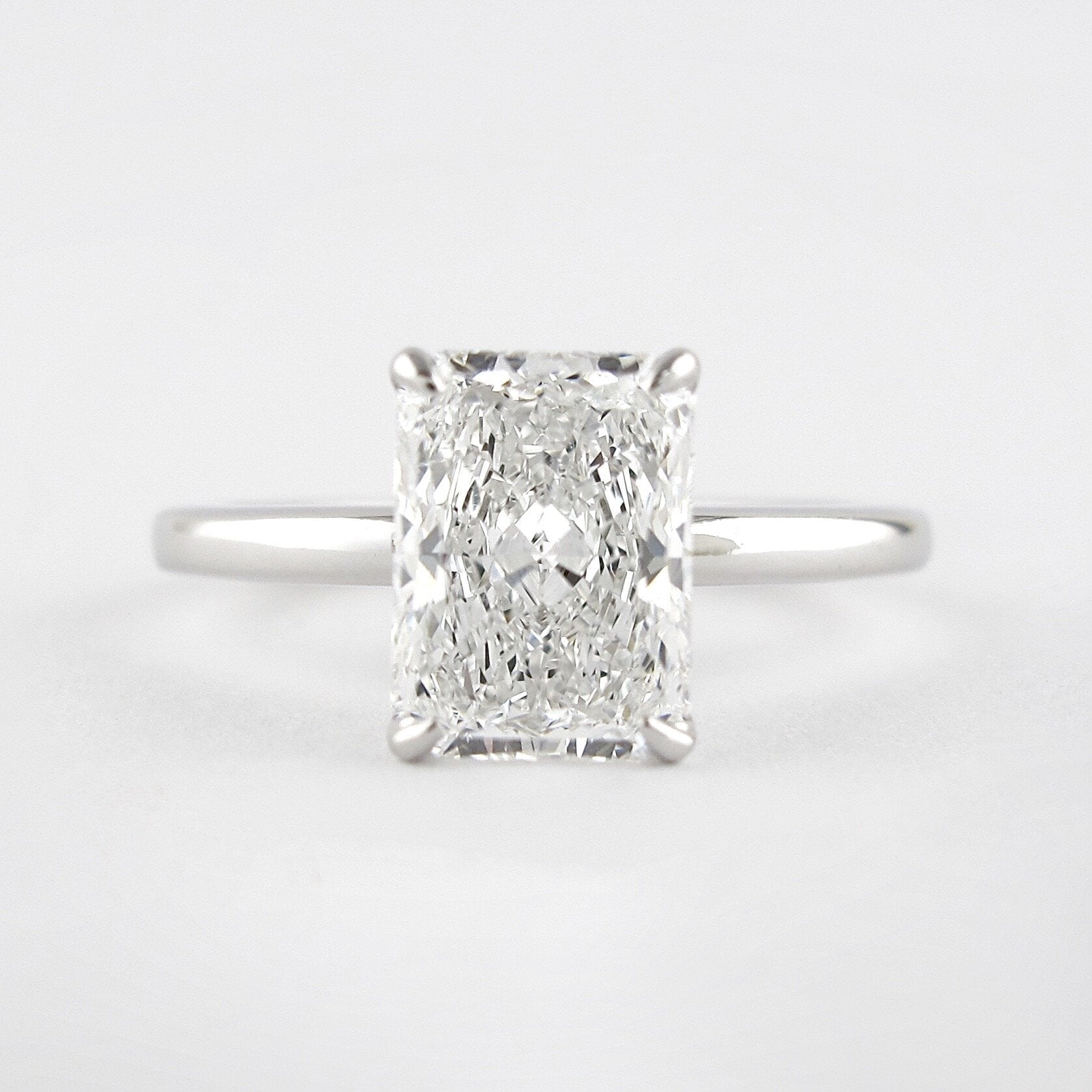 Moissanite heart-shaped ring NY