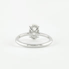 Moissanite wave trilogy ring NY