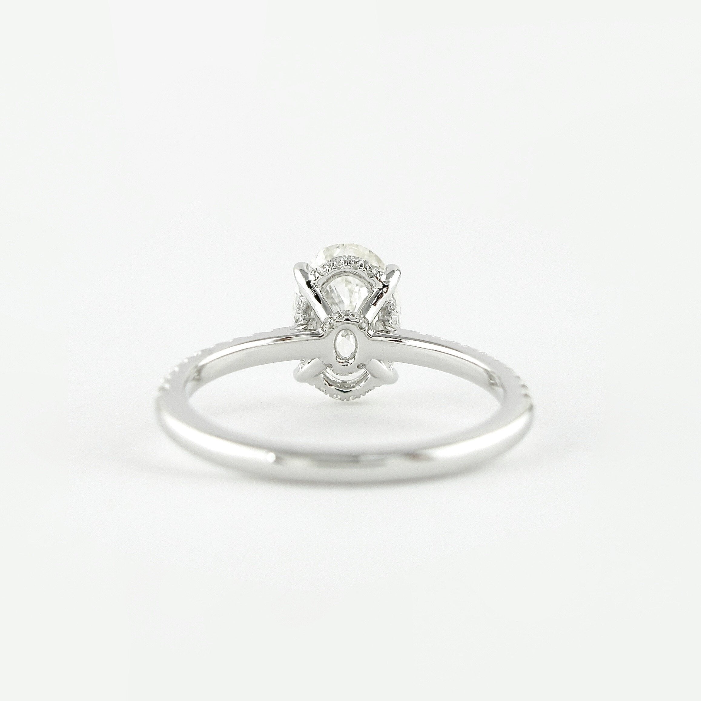 Moissanite wave trilogy ring NY