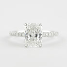 Moissanite twist band engagement ring NY