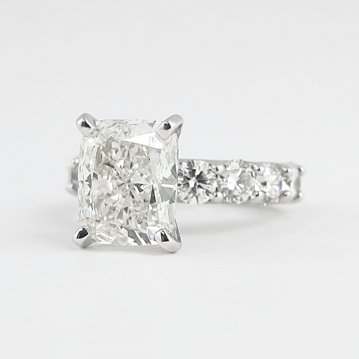 1.50CT Elongated Cushion Moissanite Diamond Pave Engagement Ring For Women 