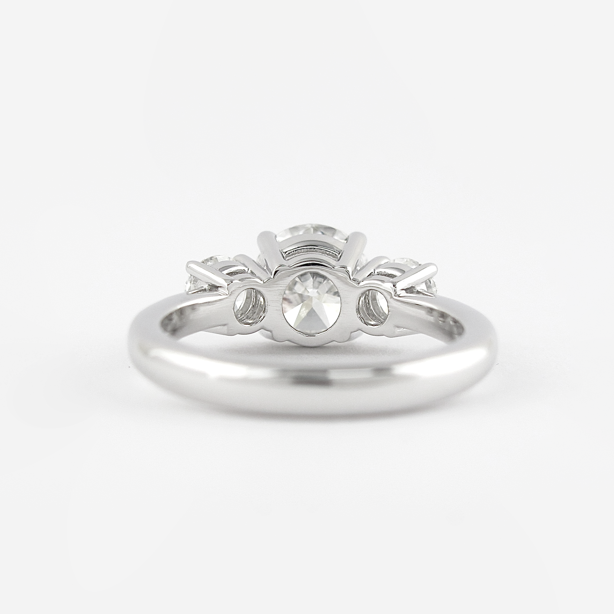 1.20CT Round Three Stone Moissanite Diamond Solitaire Engagement Ring