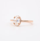 Moissanite engagement rings with hidden halo